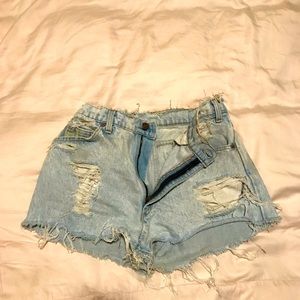Vintage Destroyed Levi’s Denim Shorts